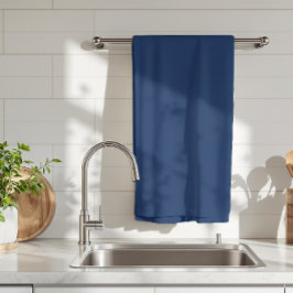 Navy Indigo Solid Färg | Klassisk och Elegant Kökshandduk