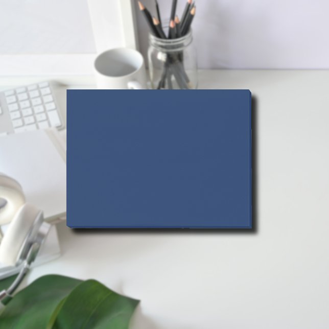 Navy Indigo Solid Färg | Klassisk och Elegant Post-it Block (Skapare uppladdad)