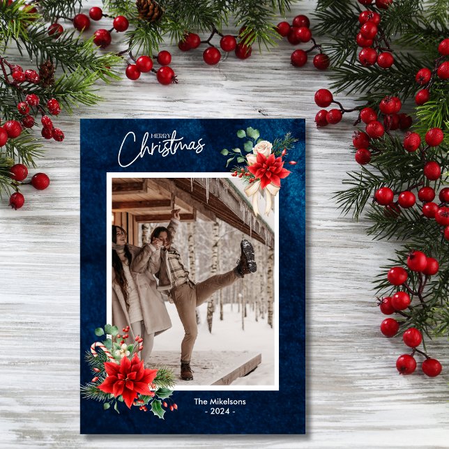 Navy Julbär Glad Jul Bild Julkort (Skapare uppladdad)