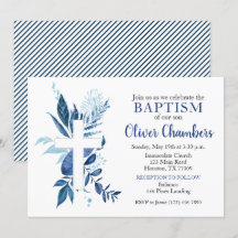 Navy Kor Rustic Boy Baptism