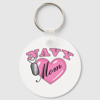 Navy Mamma Heart N Hund Märkre Nyckelring