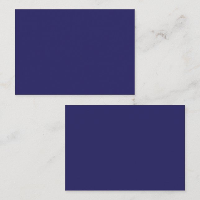 Navy möteskort | Professionell affärsdesign Tidsbeställning Kort (Fram/baksida)