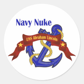 Navy Nuke ~ USS Abraham Lincoln Runt Klistermärke