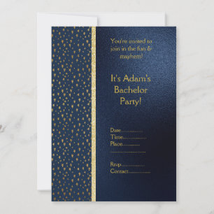 NAVY OCH GULD BACHELOR PARTY INBJUDANDE NY INBJUDNINGAR