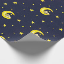 Navy och Guld Twinkle Little Stars