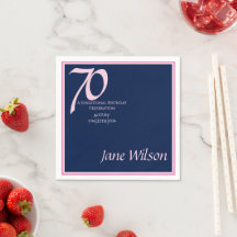 Navy och Rosa 70-årsfirande Kollektion
