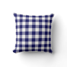 Navy och White Gingham Mönster