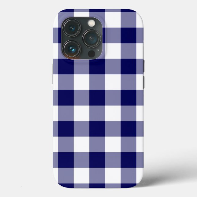 Navy och White Gingham Play (Baksida )