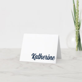 NAVY, ORANGE Auburn, Alabama Personlig Card Tack Kort