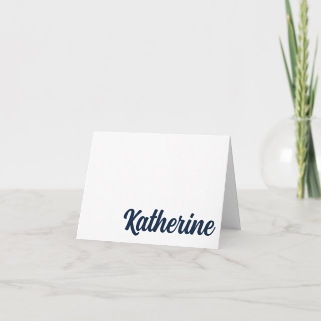 NAVY, ORANGE Auburn, Alabama Personlig Card Tack Kort (Framsida)