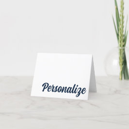 NAVY, ORANGE Auburn, Alabama Personlig Card Tack Kort