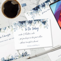 Navy Peony Dusty Blue Eucalyptus Greenery