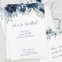 Navy Peony Eucalyptus Greenery