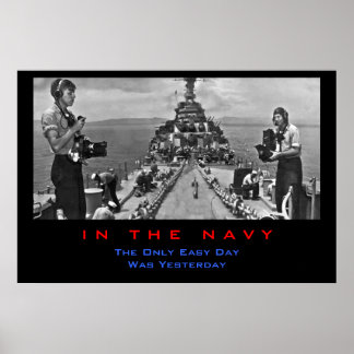Navy Phokläder Work Poster