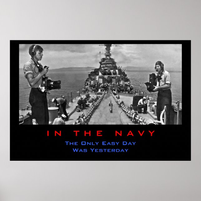 Navy Phokläder Work Poster (Framsidan)