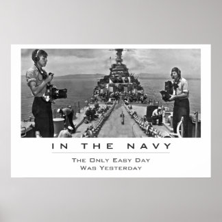 Navy Phokläder Work Poster