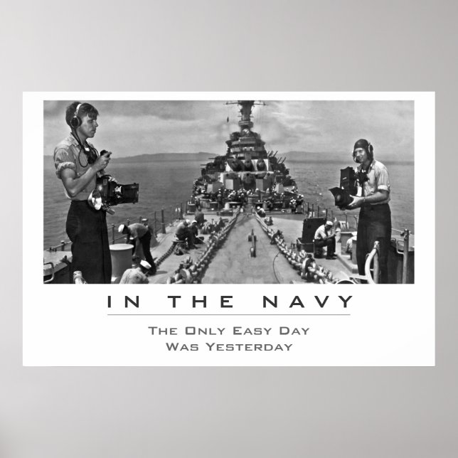 Navy Phokläder Work Poster (Framsidan)