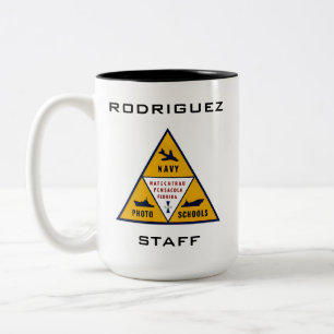 NAVY PHOTO SCHOOL I FÄRG 2-Ton COFFEE MUGG