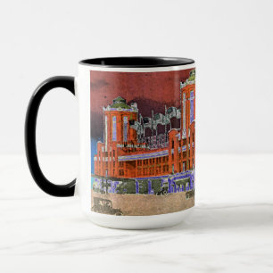 Navy Pier Chicago 1920's Watercolor Art Windy City Mugg