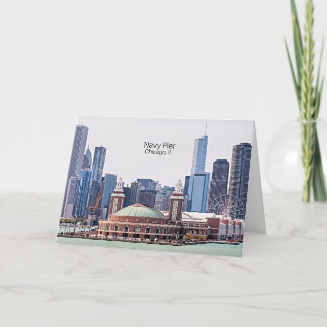 Navy Pier, Chicago, IL Kort (Framsida)