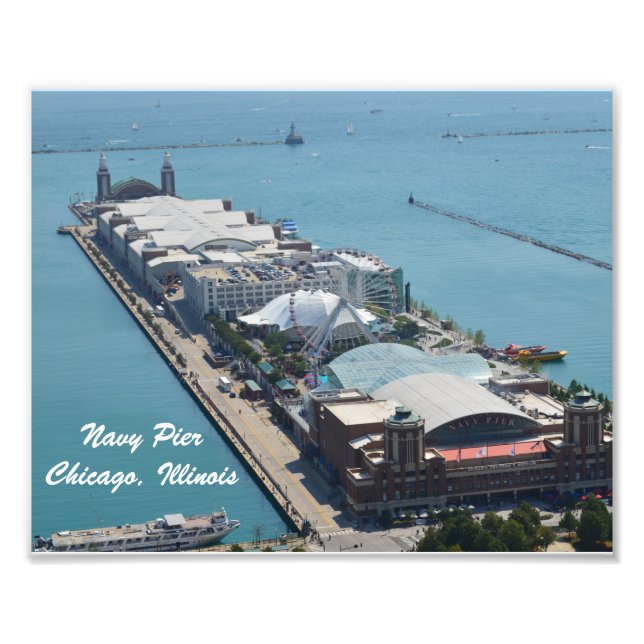 Navy Pier, Chicago Illinois Fototryck (Framsidan)