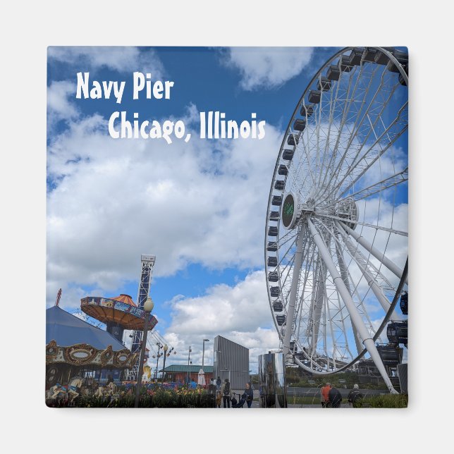 Navy Pier - Chicago Illinois Magnet (Framsidan)