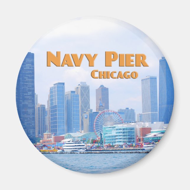 Navy Pier - Chicago Illinois Magnet (Framsidan)