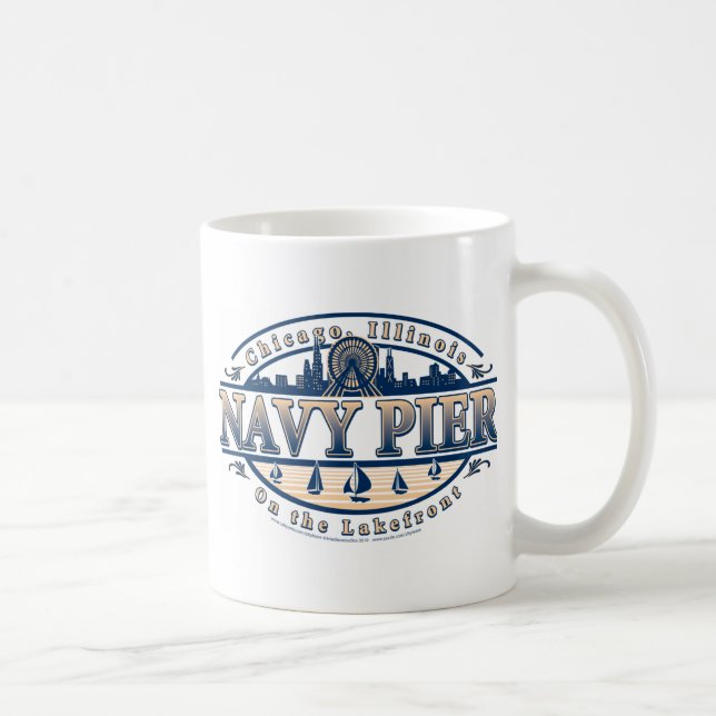 Navy Pier Chicago Kaffemugg (Höger)