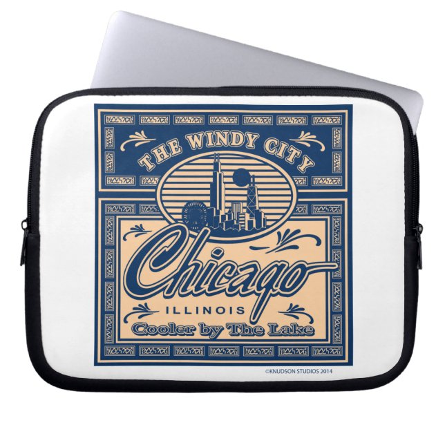 Navy Pier Chicago Laptop Fodral (Framsidan)