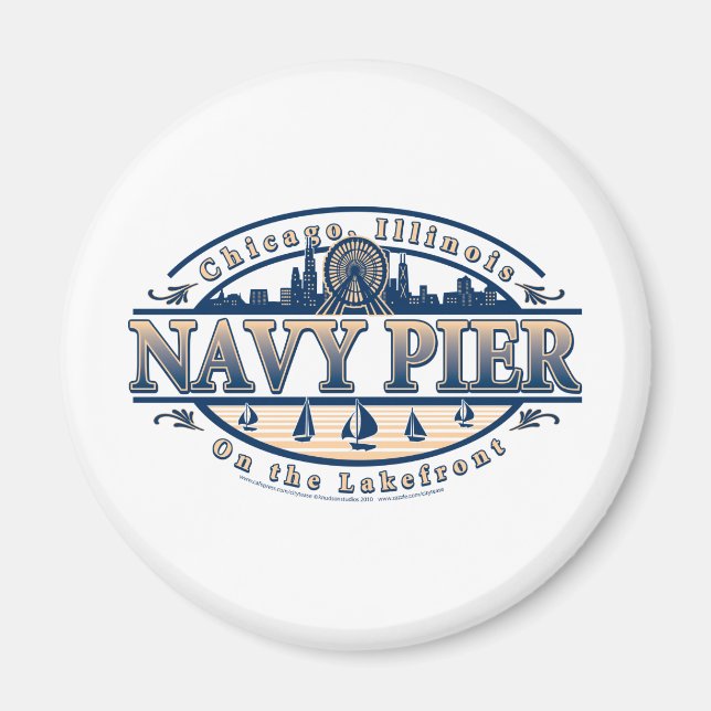 Navy Pier Chicago Magnet (Framsidan)