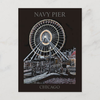 Navy Pier Chicago Postcard Vykort