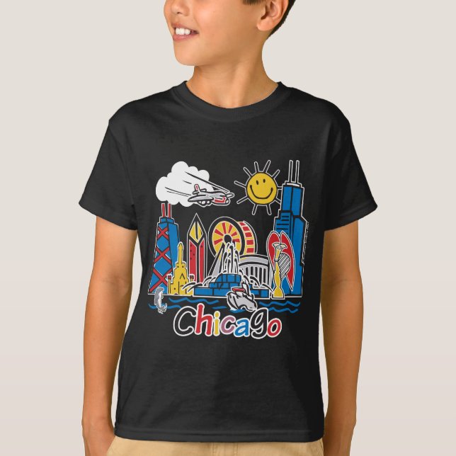 Navy Pier Chicago T-shirt (Framsida)