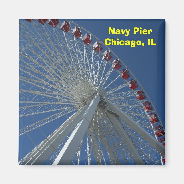 Navy Pier Ferris Wheel Magnet (Framsidan)