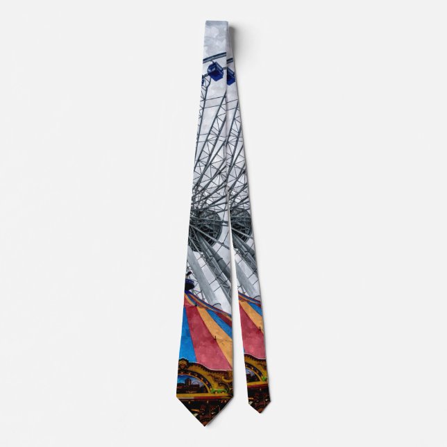 Navy Pier Ferris Wheel Neck Tie Slips (Framsida)