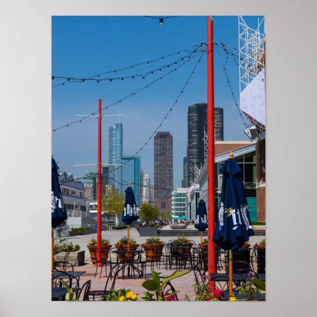 Navy Pier Linjer Poster (Framsidan)