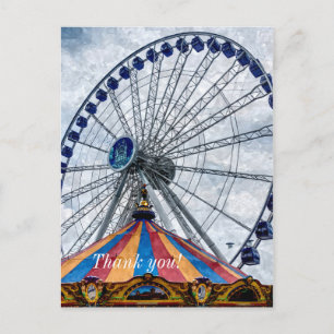 Navy Pier Pariserhjul Tack Vykort