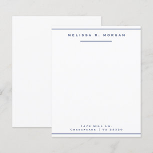 Navy Proffsnamn Adress Brevpapper