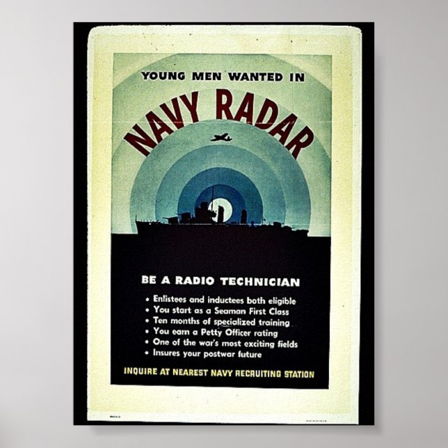 Navy Radar Poster (Framsidan)