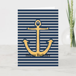 Navy Rand Anchor Kort