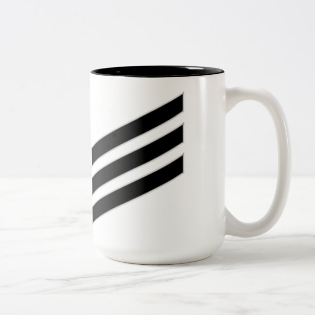 Navy Rank E-3 Seaman Två-Tonad Mugg (Höger)