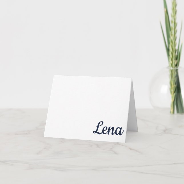 NAVY, RED Oxford, MS Personlig Note Card Tack Kort (Framsida)