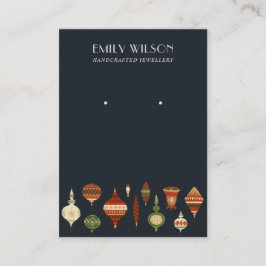 NAVY RETRO CHRISTMAS ORNATION STUDES FÖREGÅENDE VI VISITKORT