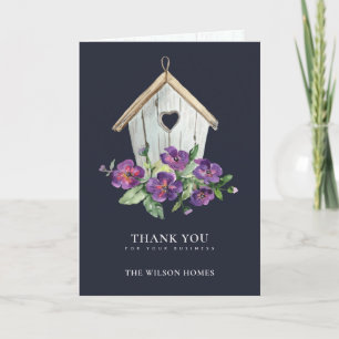 NAVY RUSTIC BLOMMIGT BIRDHOUSE REALTOR REAL GODS TACK KORT