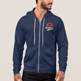 Navy Sacramento Ull Zip Hoodie T Shirt