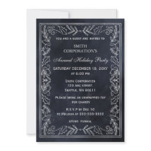 Navy Silver Elegant Corporate Julfest