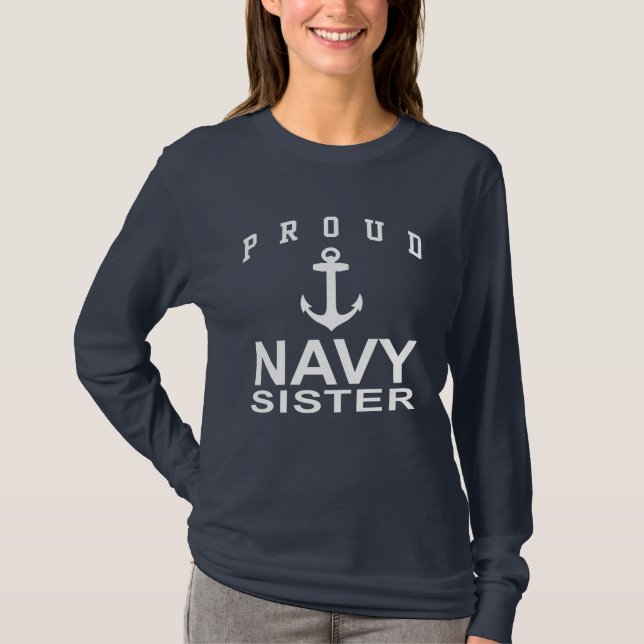 Navy Sister Tee Shirt (Framsida)