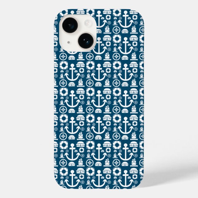 Navy sjöman Element havsmönster Case-Mate iPhone C (Baksida)