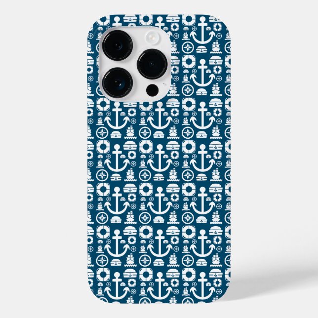 Navy sjöman Element havsmönster Case-Mate iPhone C (Baksida)