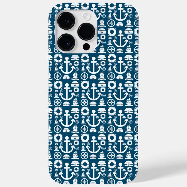 Navy sjöman Element havsmönster Case-Mate iPhone C (Baksida)