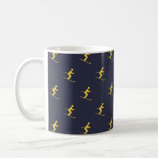 Navy Skier Kaffemugg